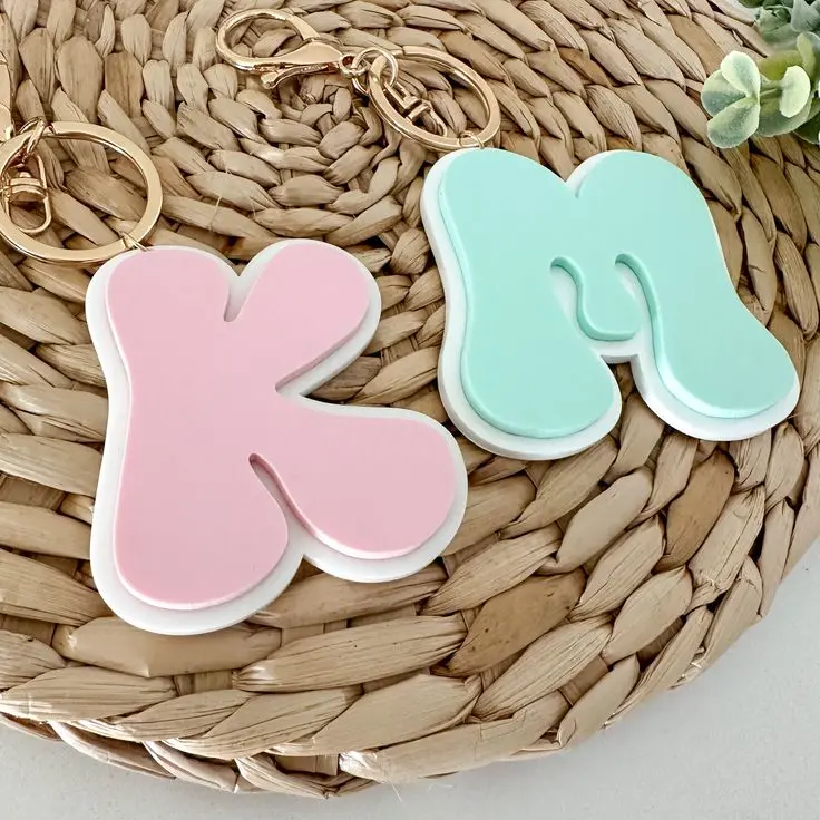 Custom Initial  Keychain